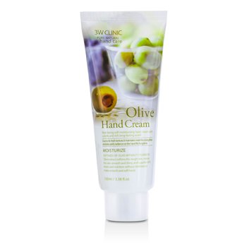 3W CLINIC Hand Cream - Olive Size: 100ml/3.38oz
