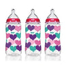 NUK Bottle with Perfect Fit Nipple 0+ Months Medium Hearts 3 Wide-Neck Bottles 10oz (300 ml) Each