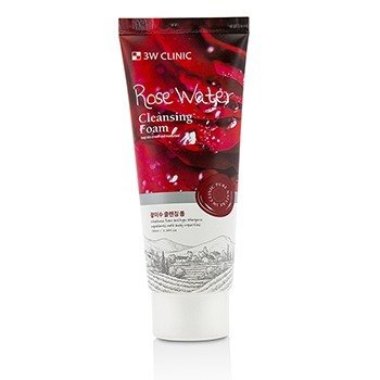 3W CLINIC Cleansing Foam - Rose Water Size: 100ml/3.38oz