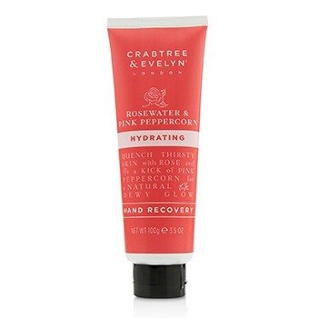 CRABTREE & EVELYN Rosewater & Pink Peppercorn Hydrating Hand Recovery Size: 100g/3.5oz