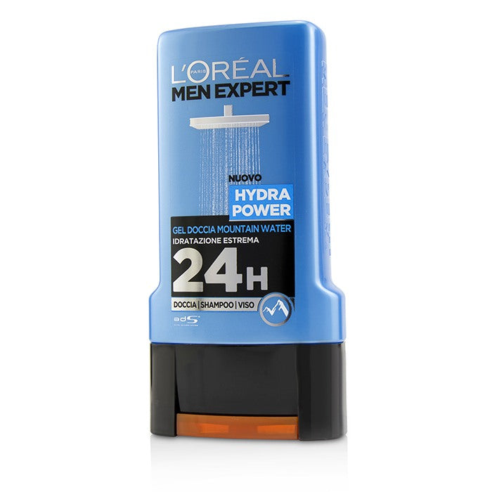 L'OREAL Men Expert Shower Gel - Hydra Power (For Body, Face & Hair) Size: 300ml/10.1oz