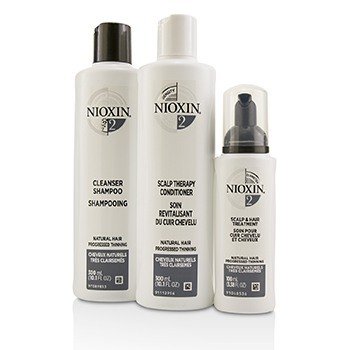 NIOXIN 3D Care System Kit 2 - For Natural Hair, Progressed Thinning, Light Moisture Size: 3pcs