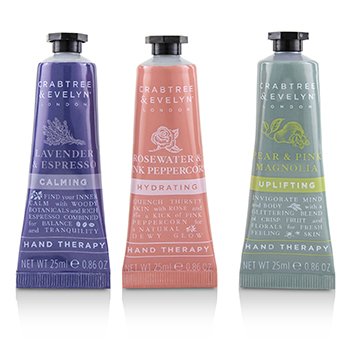 CRABTREE & EVELYN Floral Hand Therapy Trio Size: 3x25ml/0.86oz