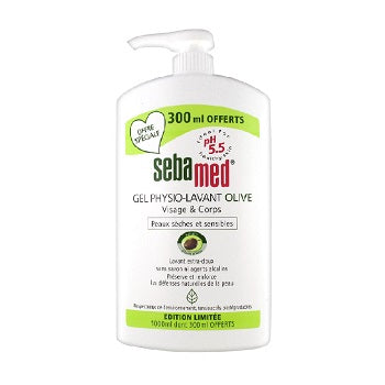 SEBAMED Face & Body Wash Olive 1000ML with 300ML Free