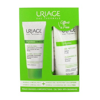 Uriage Hyséac 3-Regul Global Skin-Care 40ml + Hyséac Cleansing Gel 50ml Offered
